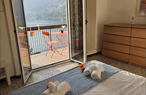 Blevio Apartment | Lake Como Sunset Balcony Panoramic View in Blevio