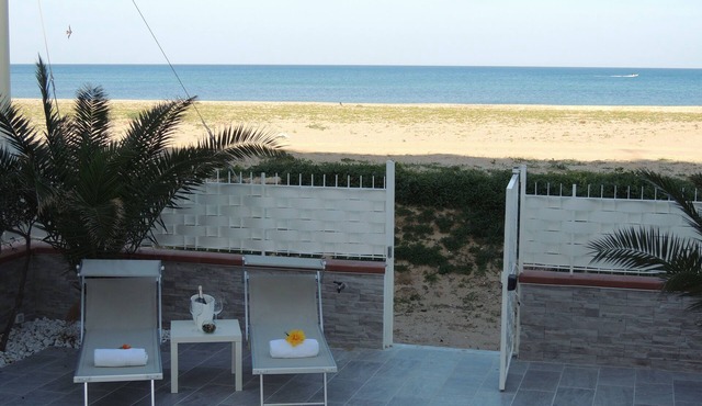 House in front of the beach of Balestrate